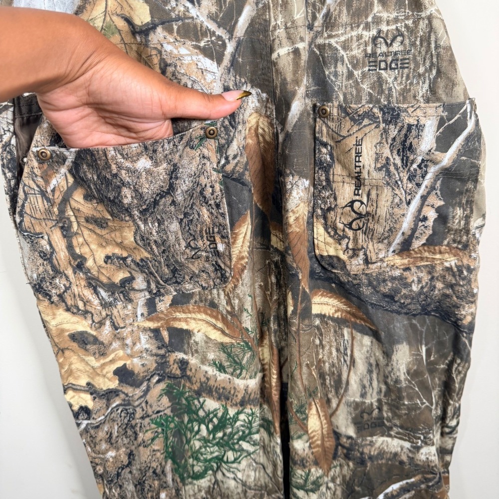 Magellan Outdoors Kids XL Realtree Edge Camo Hunting Bib Overall Gorpcore Rustic - Picture 10 of 13